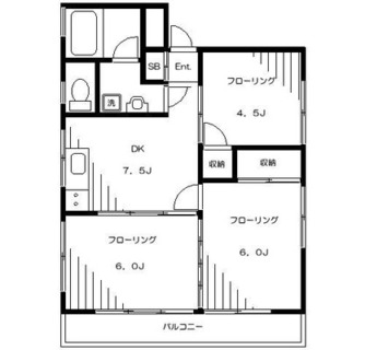 東京都練馬区旭丘１丁目 賃貸マンション 3DK