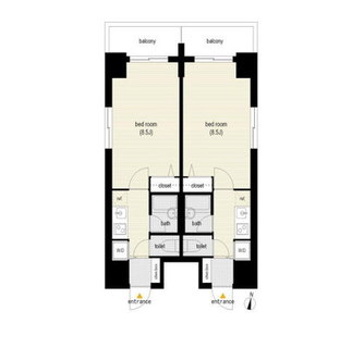 東京都練馬区中村北３丁目 賃貸マンション 1K