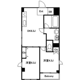 東京都新宿区下落合３丁目 賃貸マンション 2DK