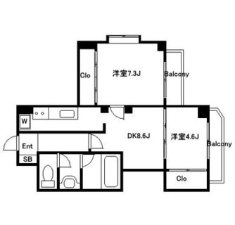 東京都練馬区豊玉北５丁目 賃貸マンション 2DK